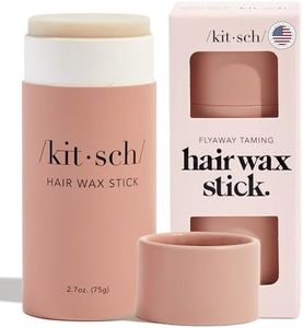 Kitsch Hair Wax Stick for Women & Men - Hair Slick Back Stick, Anti-Frizz and Fly Away Hair Tamer, No Residue Hair Finishing Stick for Flyaways, All Day Hold Styling Product for Smoothing Hair Strands