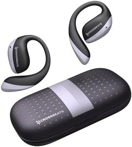 CrossBeats Arc Buds OWS Open Ear Wireless Earbuds | Spatial Audio Headphones & Head Tracking | Gaming Bluetooth Earphones | 100hr Playtime | 14.2mm Drivers IPX5 Rating Type-c Fast Charging (Black)