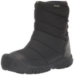 KEEN Puffrider Waterproof Snow Boot, Black/Steel Grey, 6 UK