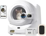 PETKIT Purobot Ultra Auto Waste Packing & Multi-Cat Toilet Behavior Ai Camera Tracking Automatic Self-Cleaning Cat Litter Box, Smart Robot with 5G WiFi App Control&Integration Safety&Odor Free