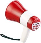 Mabron {September Special 𝟭𝟱 𝗬𝗲𝗮𝗿 𝗪𝗮𝗿𝗿𝗮𝗻𝘁𝘆) Portable Handheld Megaphone for Announcement with Recorder, USB and Memory Card Input. Talk, Record, Play, Siren, Music_M233