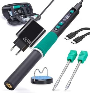 YIHUA 928D-IV Kit de Fer à Souder avec Port Type-C, Chauffage Rapide avec Cartouche C235, Température Réglable de 90~450°C, Protocoles PD/QC/Adaptatifs, Affichage LCD et Couvercle Multifonctionnel