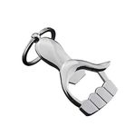 Stealodeal Silver Hand Bottle Opener Keychain for Men & Womens