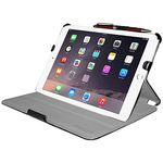 Amzer Leather Texture Portfolio Multi Angle Folio Stand Case Cover for Apple iPad Air 2, Black (AMZ97450)