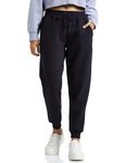 Amazon Brand - Symbol Women's Regular Fit Winter Track Pants (SYWHJOG320_Navy_S)