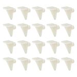 uxcell Plastic Shelf Support Pegs 50pcs 5mm Cabinet Shelf Clips Shelf Bracket Holder Pegs for Kitchen Furniture Book Shelves Supplies