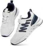 koppu Kids Tennis Shoes girlsboys Sneakers Lightweight Running Shoes for Toddler/Little Kid/Big Kid White