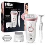 Braun Silk-épil 9 9/890 SensoSmart Epilator Rose Gold - Cordless Wet & Dry Epilator with 7 Extras