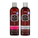 HASK Keratin Smooth Shampoo & Conditioner - 355 Ml Each | For Frizzy Chemically Treated Hair |Sulfate & Paraben Free