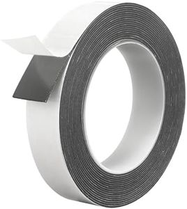 Hasaky Damage Free Removable Wall Tape 18ft, Heavy Duty Double Sided Tape Black, Picture Hanging Strips Replacement, Mounting Tape Adhesive Strips