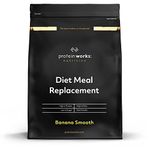 Protein Works - Diet Meal Replacement, Nutrient Dense Complete Meal, Immunity Boosting Vitamins, Affordable, Healthy And Quick, 14 Meals, Banana Smooth, 1kg