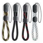 Ringke Paracord Lanyard Finger Strap [4-Pack] Adjustable Short Small Hand Strap Compatible with Mobile Phone Cases, Digital Cameras, DSLR, USB, Keys, ID