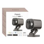 Aqara Camera Hub G5 Pro WiFi, Color Night Vision Security Camera Outdoor, 2.4/5Ghz WiFi, HomeKit Secure Video, Thread Border Router, Local Detection, Thread/Zigbee, Supports Alexa,Google Home (Gray)