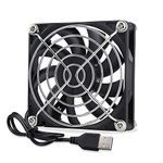 GDSTIME 80mm Fan 80 x 15mm Computer 80mm USB Fan 8CM PC Fan 2500 RPM Case Fan Cooler 8015 DC Brushless Cooling Fan For Router TV Box Projector Game Console