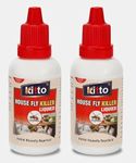 Kitto House Fly Killer For Mosquito Bed Bugs | Flies, Irritant-Free, Chemical-Free Mosquito & Fly Killer for home - Each 30ml (Pack of 2)