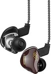 CCZ Coffee Bean Gaming Earbuds, 1DD Dynamic Driver in Ear Monitor Headphones, Wired Earphones IEM with High Fidelity Sound for Teen, Music, Video, Gaming for Workout Running Church (with mic, Brown)