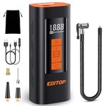 EDITOP Tire Inflator Portable Air Compressor, 6000mAh Electric Air Pump for Car Tires, 150 PSI Tire Pump Cordless Tire Inflation with Digital Pressure Gauge for Car, Motorcycle, Bike, Ball