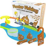 Fairly Odd Novelties Fishing for Floaters: Potty Time Edition Game Set Funny Poop Bathroom Fishing Pack, Brown