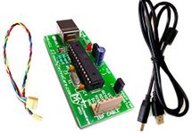 8051 AVR USB ASP ISP Programmer Kit For Atmel Processors Chip, AT89S52, AT89S51/xx, 89S8252, ATmega Architecture Microcontroller IC Development Board Project Prototype With USB Cable & 6-Pin Connector