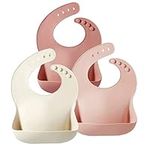 PandaEar Silicone Bibs for Babies T