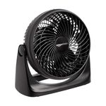 Amazon Basics 11-Inch Air Circulator Fan with 90-Degree Tilt Head and 3 Speed Settings, Ultra Quiet (30 dB), Lightweight (3 LBS), Black, 6.3"D x 11.1"W x 10.9"H