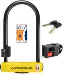 MARQUE Bike U Lock – Anti-Theft Heavy-Duty U Lock for Bicycles, 16mm Shackle with Mounting Bracket and 2 Keys, for Mountain Bike, Electric Bike, Folding Bike, Scooter (U Lock)