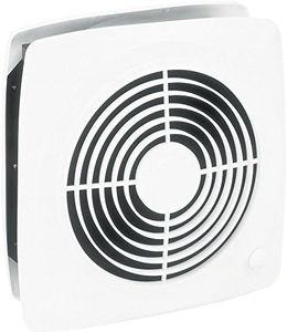 Broan-Nutone 511 Room-to-Room Ventilation Fan, Plastic White Square Exhaust Fan, 4.5 Sones, 180 CFM, 8"