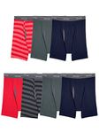 Fruit of the Loom Men's Coolzone Boxer Briefs, 7 Pack - Stripe/Solid, XL UK