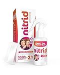 Nitrid Ultra Once All-in-One Head Lice Treatment Spray & Comb - 100% Effective on Lice & Eggs in 2mins, Includes Spray 120ml & Nit Comb - 2023 New Formulation