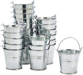 24 Pack Mini Metal Buckets with Han