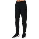 PUMA Essentials Sweatpants Joggers Pants Bottoms Puma Black-CAT Womens Size M