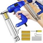 Nail Gun/Staple Gun 2 in 1 for Upholstery, Wood, Carpet, Carpentry and Woodworking Projects, Electric Stapler Kit with 300 Staples and 100 Nails