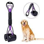 Portable Pet Pooper Scooper for Dogs and Cats, Foldable Dog Poop Scooper for Grass with Long Handle, High Strength Material and Professional Ergonomic Design, Foldable Dog Poop Waste Pick Up Rake