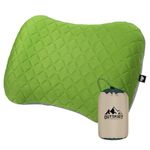 Outskirt Inflatable Camping Pillow, 2 in 1 Removal Inflatable Pillow for Backpacking Camping, Ultralight and Portable Camping Pillows for Traveling, Neck Pillows for Hiking Travel (Green)