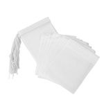 PPpanda Tea Bags Empty Paper Tea Filter Bags Disposable Infuser with Drawstring,100 pcs, 2.75x3.54inch/7x9centimeter.