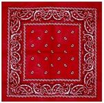 100% Cotton 1pcs, 6pcs or 12pcs Pack Bandanas with Original Paisley Pattern Colour of Choice Headwear/Hair