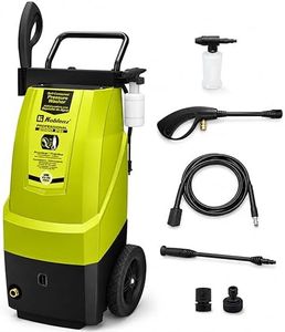 Koblenz HLT-380 Electric Pressure Washer, 2000 PSI, 8 Gallon Water Tank, Auto Shut-Off, Adjustable Nozzle, 35 ft Cord, 16.5 ft Hose, Portable Power Washer, Green/Black