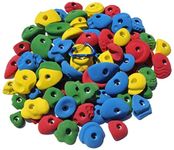 ASD Set of 20 Climbing Holds Set, Solid Resin Non-Plastic Rock Climbing for Kids & Adults (Multicolor)