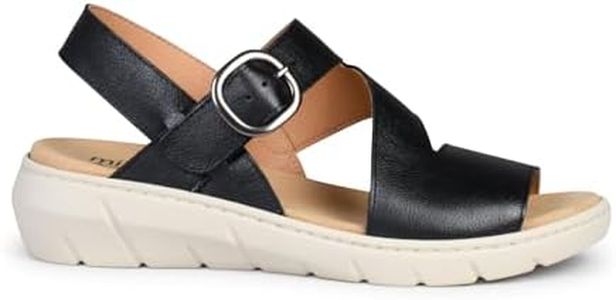 miMaO Sandalias con Plantilla Extraíble Natura, Negro, EU 37