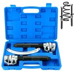 DASBET Coil Spring Compressor Tool Coil Spring Clamps Strut Spring Compressor Tool Set with Safety Guard - 2200lb Capacity - 11in Jaw Opening