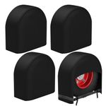 K-Musculo RV Tire Covers 4-Pack, Waterproof Wheel Covers for RV Wheel Travel Trailer Camper Truck SUV, Fit 27-29 Inch Tire Diameter (Black)