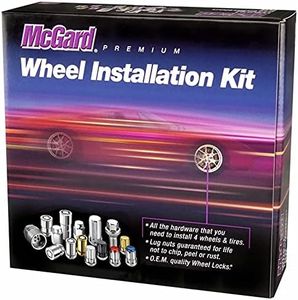 McGard 65557 Chrome SplineDrive Wheel Installation Kit (M12 x 1.5 Thread Size) - for 5 Lug Wheels, 16 Lug Nuts / 4 Locks / 1 Key / 1 Install Tool