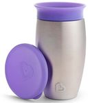 Munchkin Miracle Stainless Steel 360 Sippy Cup, Assorted, 300ml