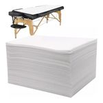Arihant 100 pcs Disposable Bedsheet SOR Salon, Spa, Parlor, Massage Table, Travel, Hotels (White, 35x72inch) 30 GSM Thickness Non-Woven Fabric