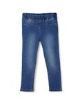 Amazon Brand - Jam & Honey Girls Elasticated Slim Fit Denim Jeans (Jegging) Med Blue