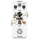 Amuzik Guitar Compressor Pedal for Analog Compression Effect Pedal Ultimate Comp Guitar Effects for Electric Guitar True Bypass