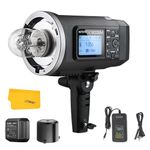 Godox AD600BM Bowens Mount 600Ws GN87 HSS 1 / 8000s Built-in 2.4G wireless Flash Light Speedlite With 8700mAh Battery Pack to Provide 500 Full Power Flashes and Recycle in 0.01-2.5 Second (AD600BM)