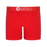 Ethika Mens MID Boxer Brief | *Solids* Red Machine Red, Red Machine Red, Large