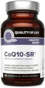 Powerful CoQ10 Supplement–Sustained Released MicroActive CoQ10 for Enhanced Absorption – 100mg of CoQ10 Per Capsule Supports Immune, Energy –60 Vegetable Capsules