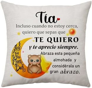 Aconesong Regalo para Tía de Sobrina Sobrina, A Mi Tía Funda de Cojines, Tía Regalo para Mujeres, Tía Regalo de Cumpleaños, Día de la Madre de Tía Regalos Navideños Acción de Gracias Regalo (Tía)